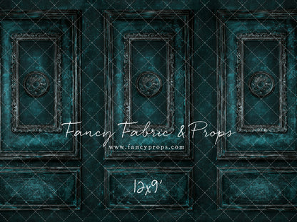 Teal Antiqued Wall