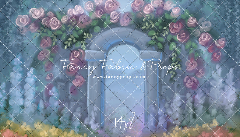 Blushing Rosette Archway