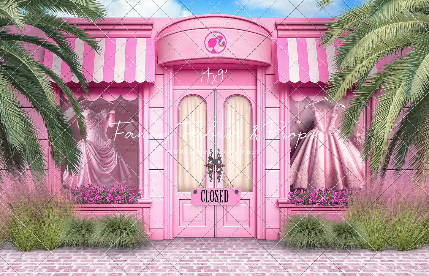 Barbie Boutique - With Pink Brick - With Sweep Option