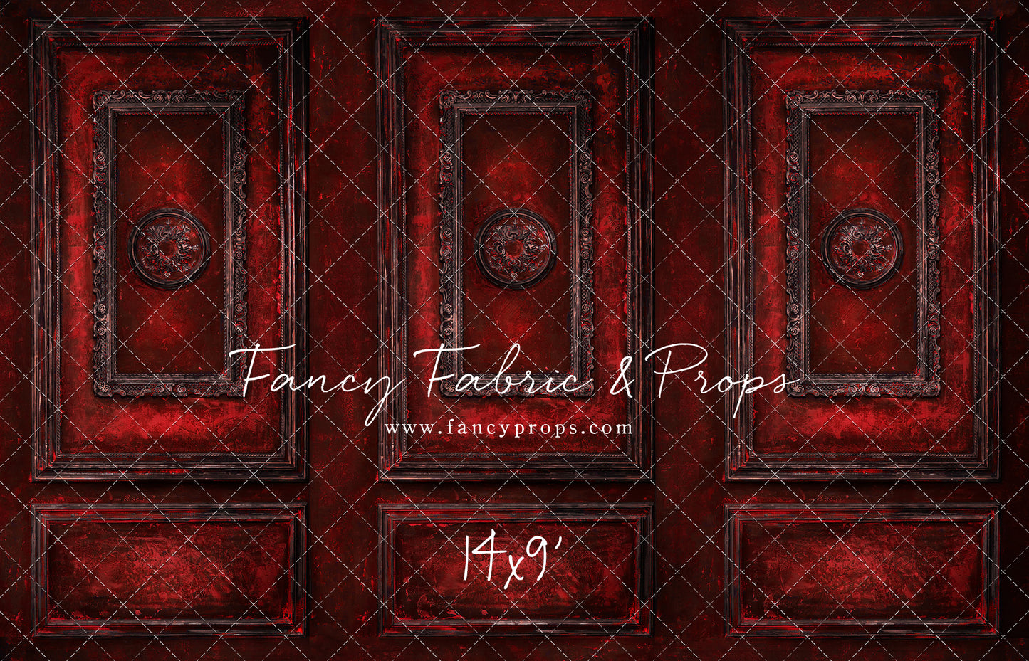 Crimson Antiqued Wall