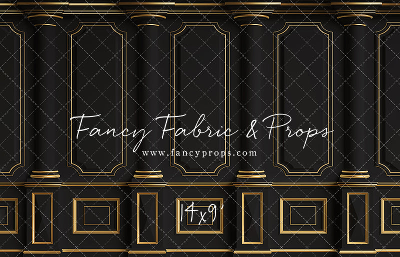 Dark Victorian Gold Wall - With Sweep Option