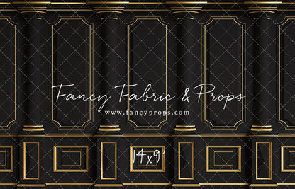 Dark Victorian Gold Wall - With Sweep Option