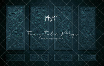 Elegant Aquamarine Wall