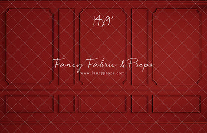 Red Wainscoting Wall