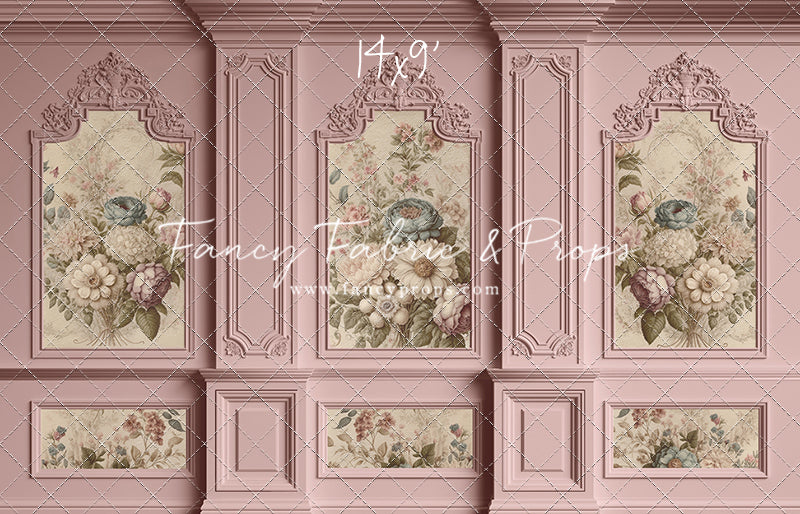 Rose Floral Victorian Wall - With Sweep Option