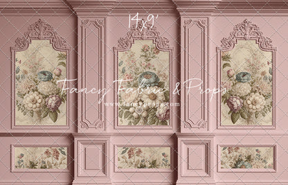 Rose Floral Victorian Wall - With Sweep Option