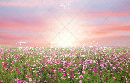 Rosy Wildflower Stroll