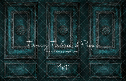 Teal Antiqued Wall