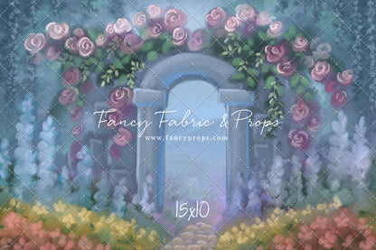 Blushing Rosette Archway