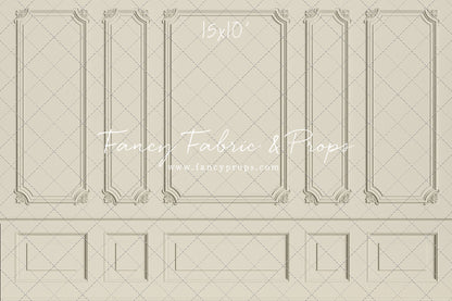 Classic Cream Wainscoting Wall - With Sweep Option