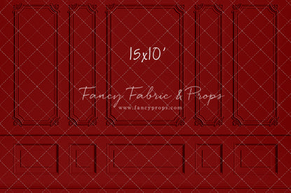 Classic Red Wainscoting Wall - With Sweep Option