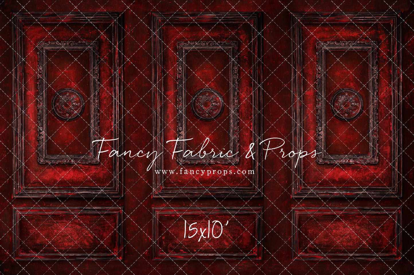 Crimson Antiqued Wall