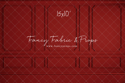 Red Wainscoting Wall