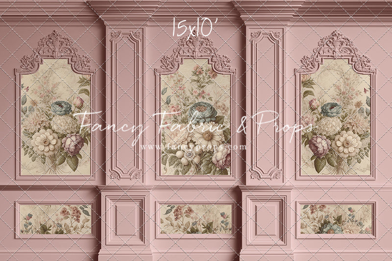 Rose Floral Victorian Wall - With Sweep Option