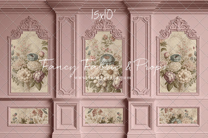 Rose Floral Victorian Wall - With Sweep Option