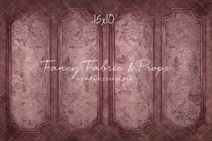 Rose Floral Wainscoting Wall