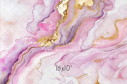 Rose Gold Marble Swirl - With Sweep Option