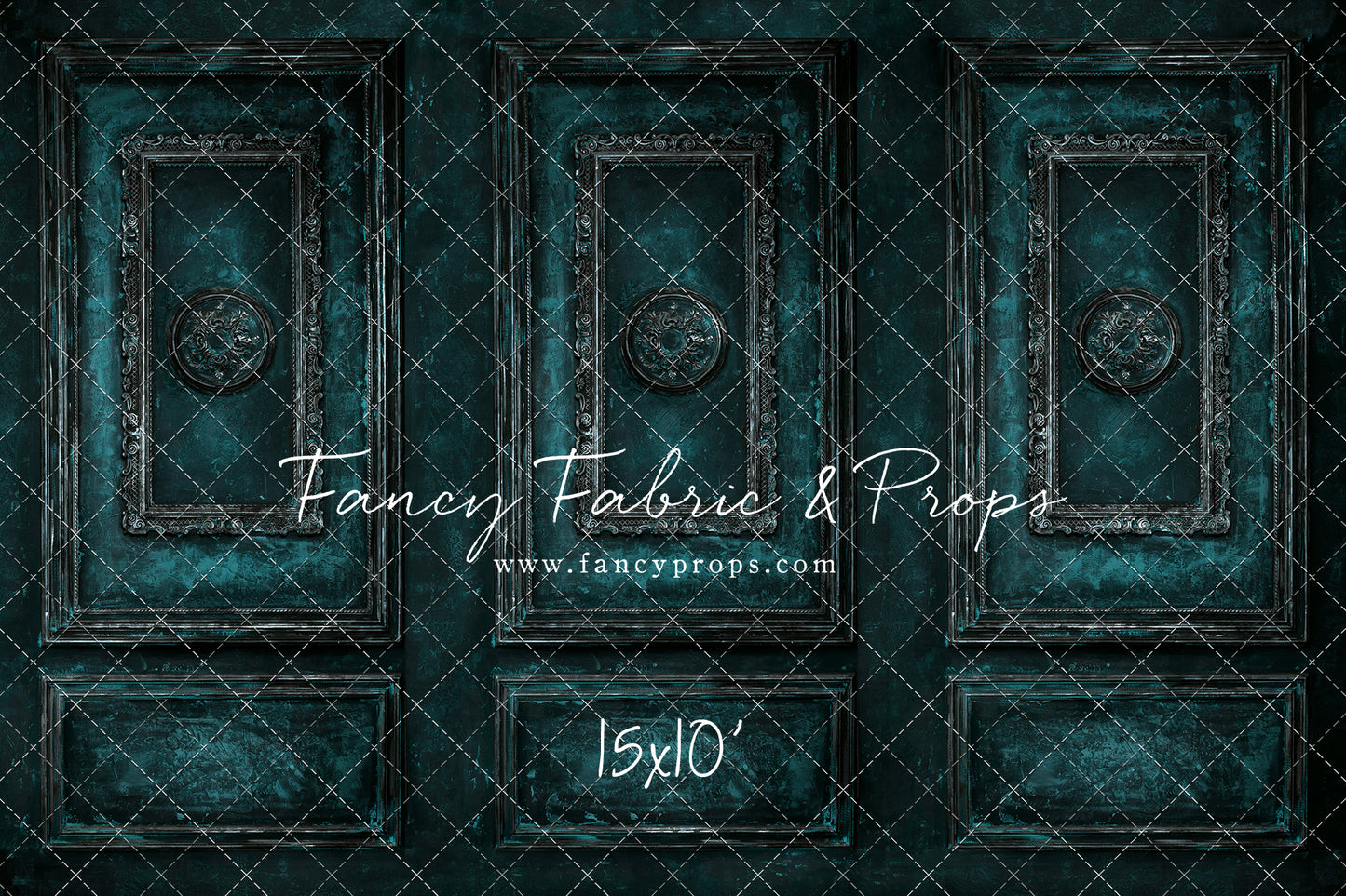 Teal Antiqued Wall