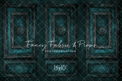 Teal Antiqued Wall