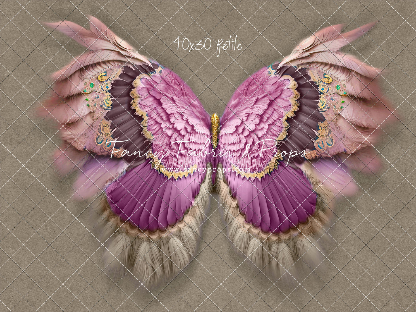 Shimmering Fuchsia Feathers - Petite