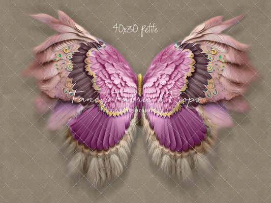 Shimmering Fuchsia Feathers - Petite