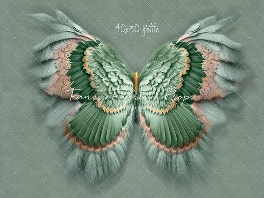 Shimmering Sage Feathers - Petite