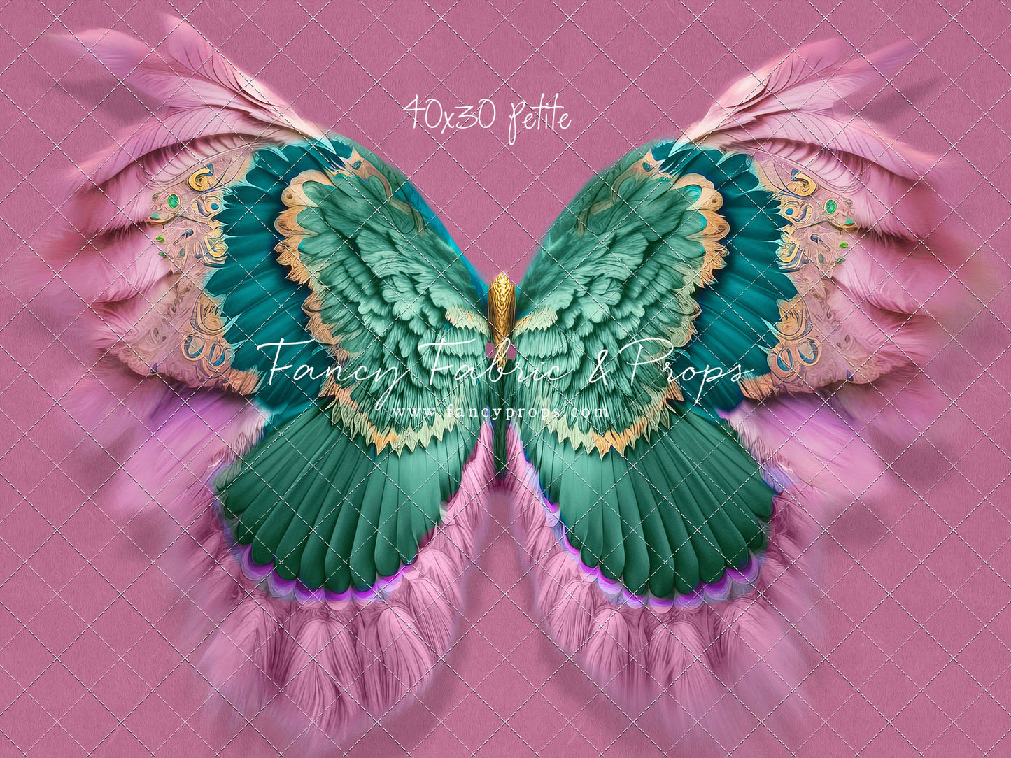 Shimmering Viridian Feathers - Petite