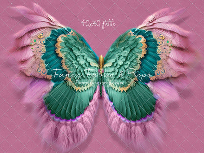 Shimmering Viridian Feathers - Petite