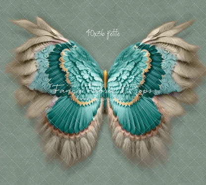 Shimmering Jade Feathers - Petite