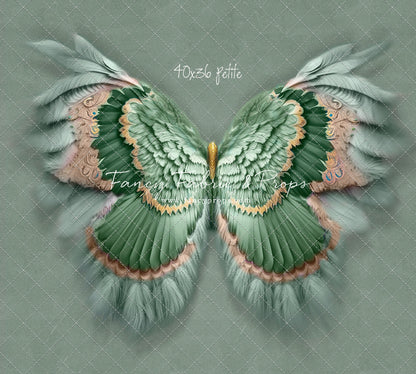 Shimmering Sage Feathers - Petite