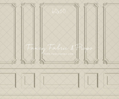 Classic Cream Wainscoting Wall - With Sweep Option