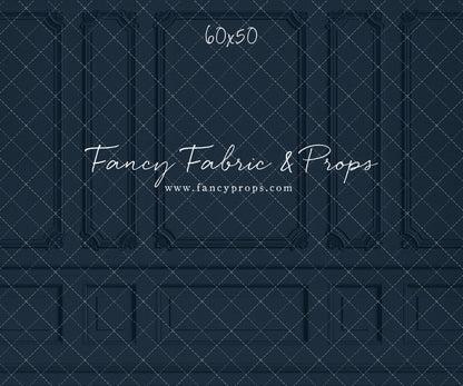 Classic Navy Wainscoting Wall 60x50" - Littles Collection