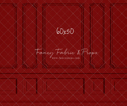 Classic Red Wainscoting Wall - With Sweep Option