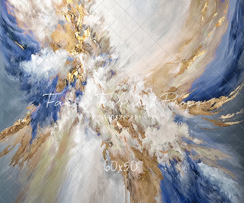 Navy Marble - With Sweep Option