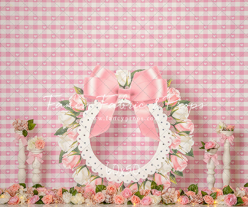 Pink Rose Wreath