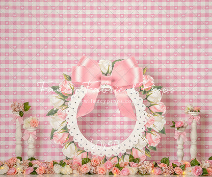 Pink Rose Wreath