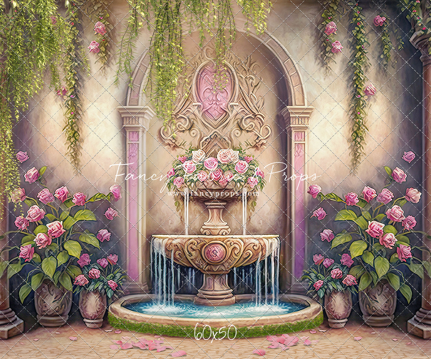 Pink Wishes Fountain - With Sweep Option