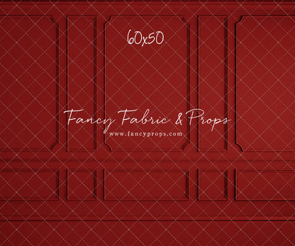 Red Wainscoting Wall