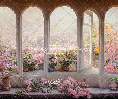 Romantic Villa Window 60x50" - Littles Collection
