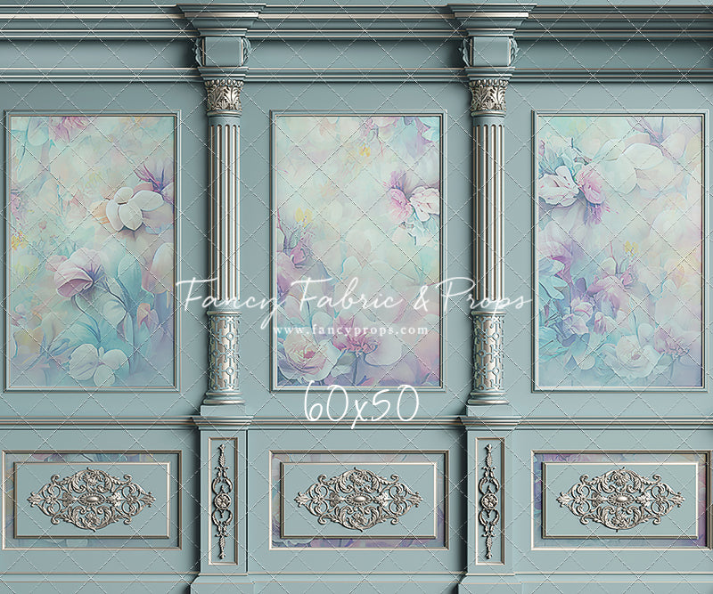 Sky Floral Victorian Wall - With Sweep Option
