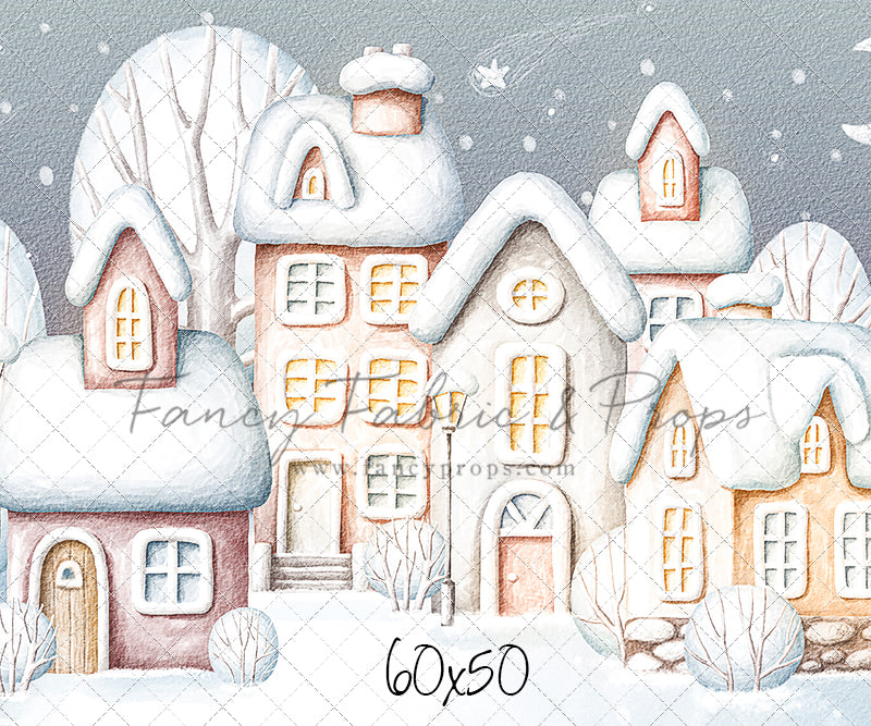 Evening Snowy Village