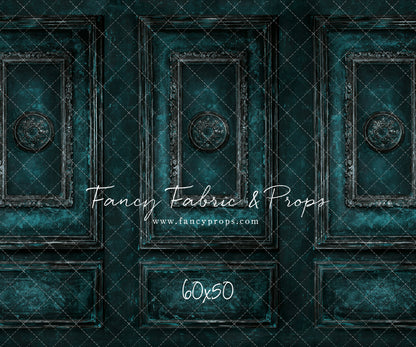 Teal Antiqued Wall