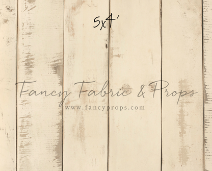 Amanda Cream Barn Wood Planks Mat Floor