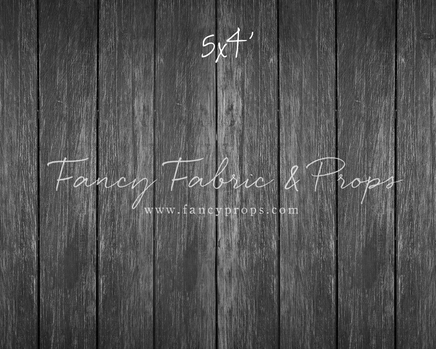 Charcoal Wood Planks Mat Floor