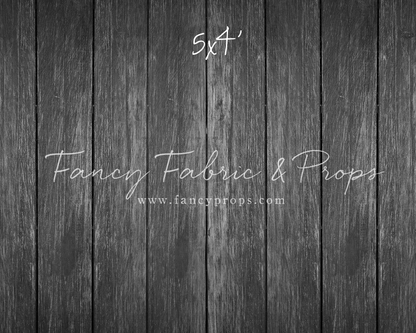 Charcoal Wood Planks Mat Floor