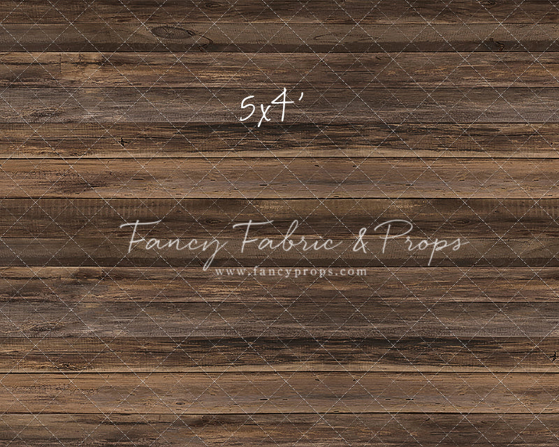 Knox Horizontal Rustic Wood Planks Mat Floor