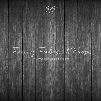 Charcoal Wood Planks Mat Floor