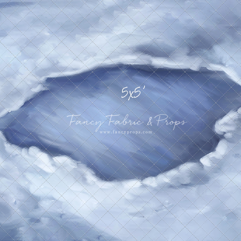 Midnight Snowy Pond Mat Floor