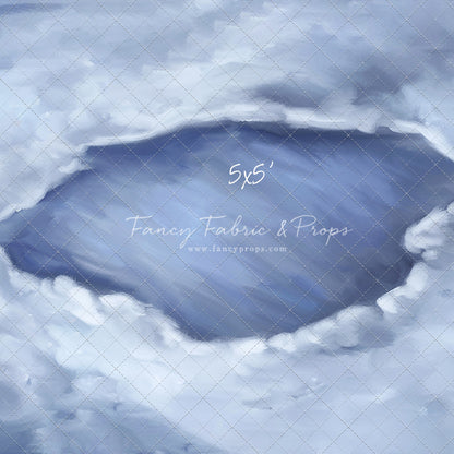 Midnight Snowy Pond Mat Floor