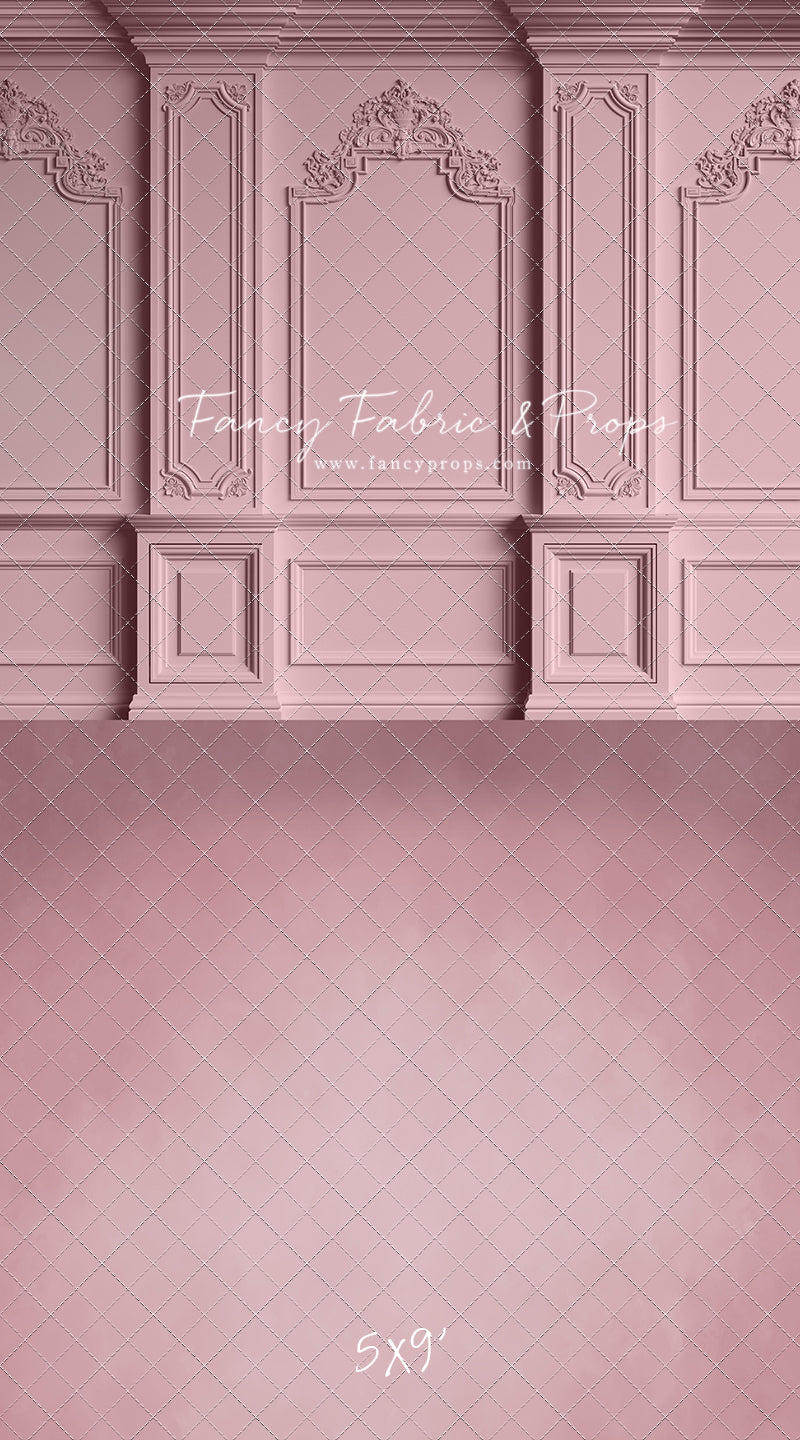 Classic Pink Victorian Wall - With Sweep Option